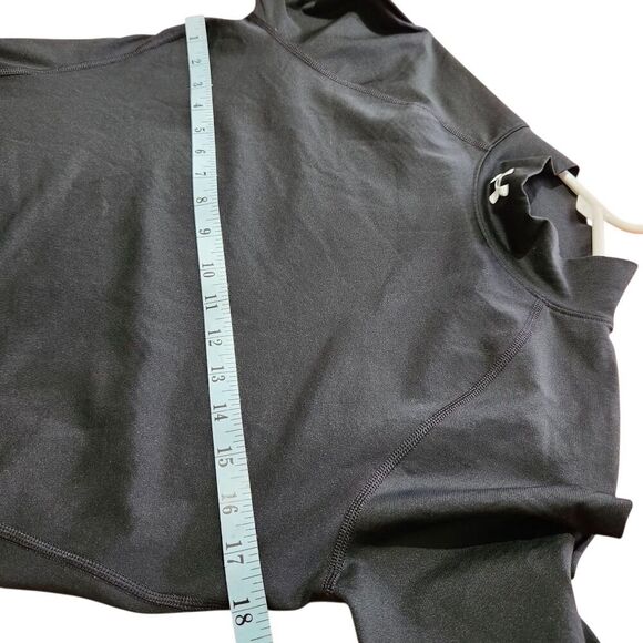 Under Armour Coldgear Top For Women Size Large Fitted Black Color  Mock Neck - Picture 5 of 9